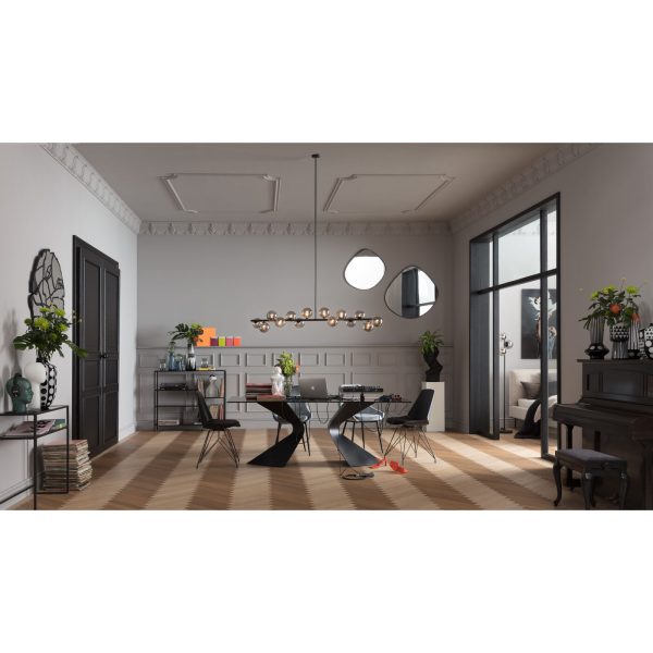 Люстра для столовой Bowls, коллекция "Шары" 150*140*27, Стекло, Сталь, Бесцветный — изображение 3