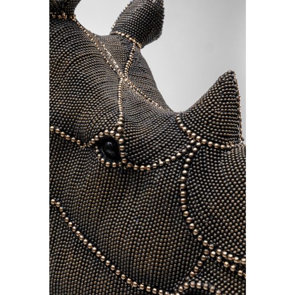 Предмет декоративный Head Rhino, коллекция "Голова носорога" 31*69*42, Полирезин, Черный — изображение 4