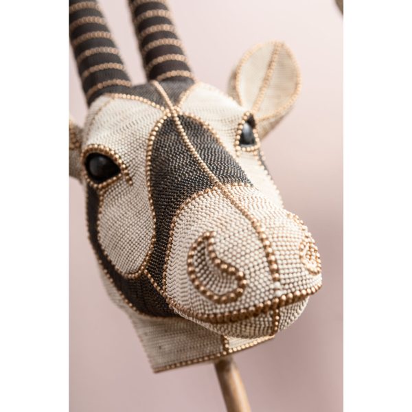 Предмет декоративный Head Antilope, коллекция "Голова антилопы" 43*79*18, Полирезин, Серый — изображение 3