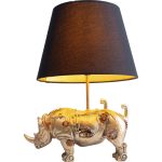 Лампа настольная Rhino, коллекция "Носорог" 30*35*46, Полирезин, Хлопок, Черный