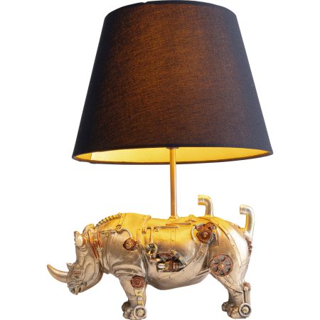 Лампа настольная Rhino, коллекция "Носорог" 30*35*46, Полирезин, Хлопок, Черный