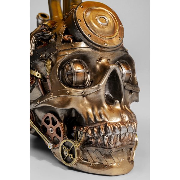 Лампа настольная Skull, коллекция "Череп" 25*25*38, Хлопок, Полирезин, Черный — изображение 3