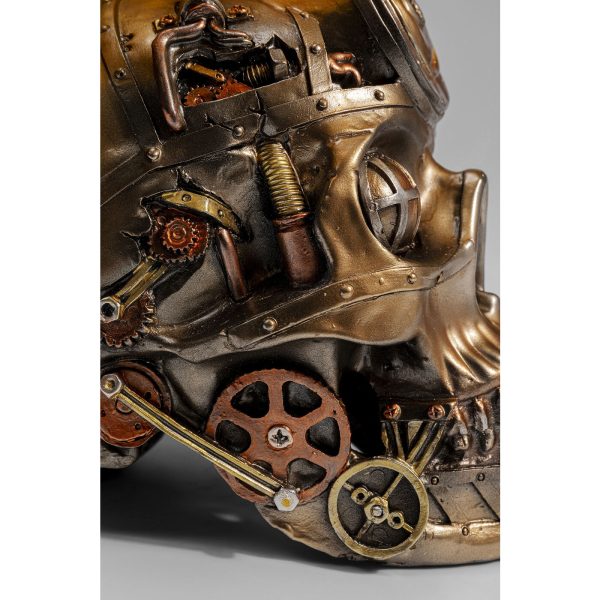 Лампа настольная Skull, коллекция "Череп" 25*25*38, Хлопок, Полирезин, Черный — изображение 4