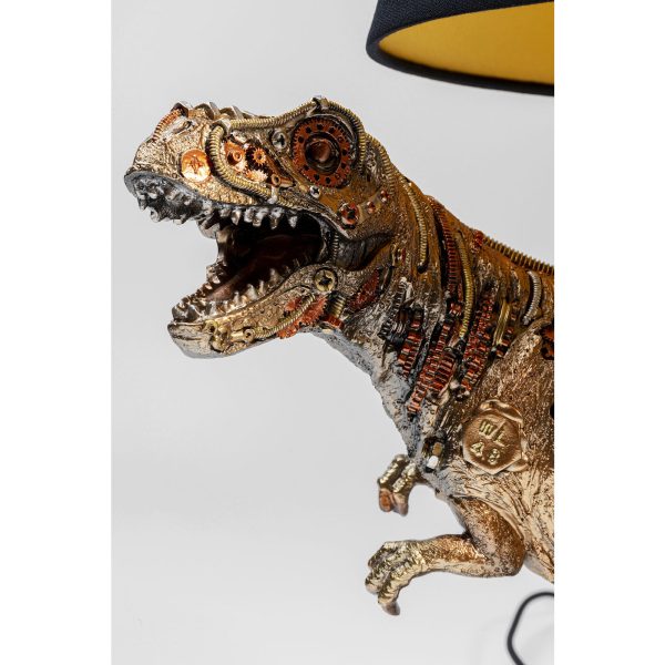 Лампа настольная Dino, коллекция "Динозавр" 19*49*56, Полирезин, Хлопок, Черный, Золотой — изображение 2