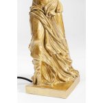 Лампа настольная Angel, коллекция "Ангел" 30*35*61, Полирезин, Хлопок, Черный, Золотой — изображение 4