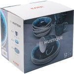 Набор посуды Mustique, коллекция "Мюстик", количество предметов 12 21*10*10, Керамика, Синий — изображение 4