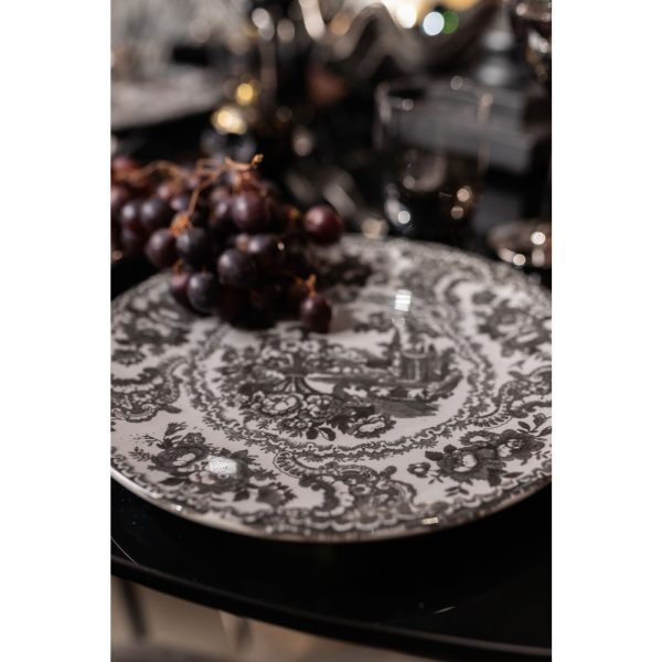 Тарелка Sakura, коллекция "Сакура" 27*4*4, Керамика, Серый — изображение 3