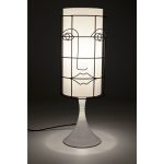 Лампа настольная Face, коллекция "Лицо" 20*20*60, Полиэстер, Сталь, Белый — изображение 3