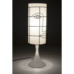 Лампа настольная Face, коллекция "Лицо" 20*20*60, Полиэстер, Сталь, Белый — изображение 4