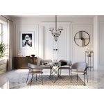 Часы настенные Sticks, коллекция "Палочки" 60*60*6, Сталь, Черный — изображение 2