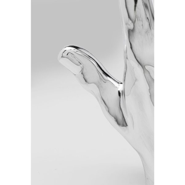 Предмет декоративный Mano, коллекция "Мано" 23*35*11, Полирезин, Серебряный — изображение 4