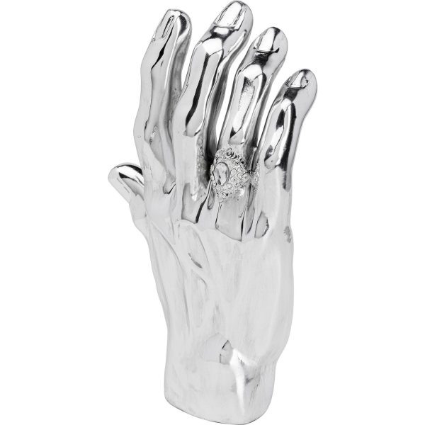 Предмет декоративный Mano, коллекция "Мано" 23*35*11, Полирезин, Серебряный — изображение 2