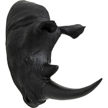 Статуэтка Head Rhino, коллекция "Голова носорога" 43*51*22, Полирезин, Черный
