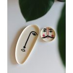 Тарелка Abstract, коллекция "Абстракция", количество предметов 3 27*32*1, Сталь, Белый — изображение 2