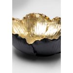 Фонарь для свечи Flower, коллекция "Цветок" 24*10*25, Полирезин, Черный, Золотой — изображение 3