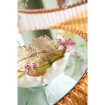 Фонарь для свечи Flower, коллекция "Цветок" 19*8*21, Полирезин, Белый, Золотой — изображение 3