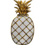 Украшение настенное Ananas, коллекция "Ананас" 26*50*3, Полирезин, Зеркальное стекло, Золотой