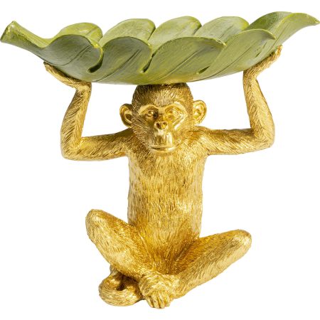 Чаша декоративная Leaf, коллекция "Лист" 24*22*14, Полирезин, Золотой