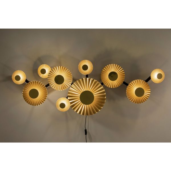 Бра Sole, коллекция "Солнце" 60*160*33, АБС-пластик, Сталь, Золотой — изображение 4