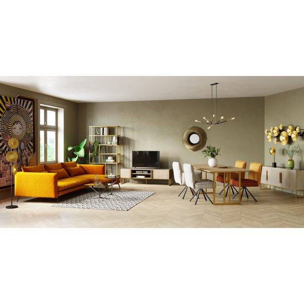 Бра Sole, коллекция "Солнце" 60*160*33, АБС-пластик, Сталь, Золотой — изображение 2