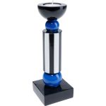 Подсвечник Trophy, коллекция "Трофей" 8*24*8, Полирезин, Черный — изображение 2