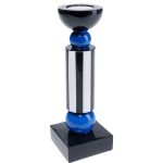 Подсвечник Trophy, коллекция "Трофей" 8*24*8, Полирезин, Черный — изображение 3