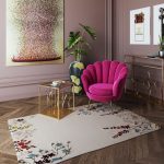 Ковер Flowers, коллекция "Цветы" 120*5*180, Хлопок, Бежевый — изображение 2