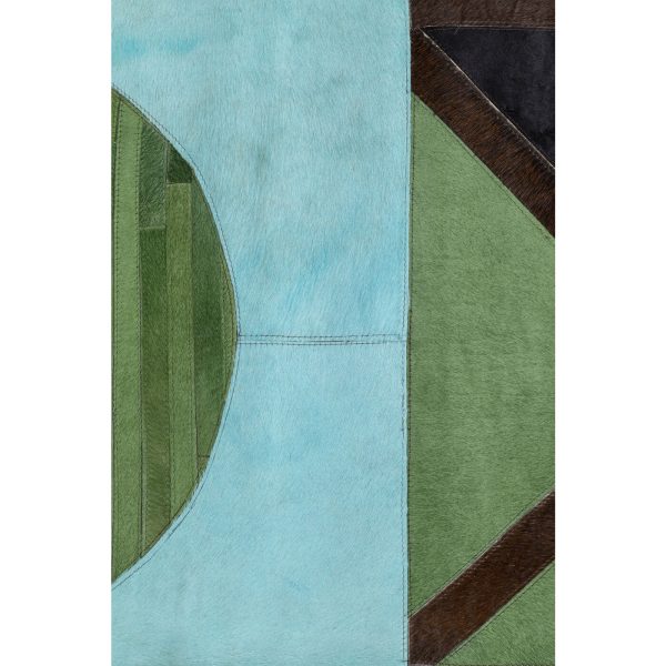 Ковер Geometria, коллекция "Геометрия" 240*170*2, Воловья кожа, Шерсть, Мультиколор — изображение 4