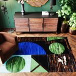 Ковер Geometria, коллекция "Геометрия" 240*170*2, Воловья кожа, Шерсть, Мультиколор — изображение 2