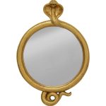 Зеркало Cobra, коллекция "Кобра" 23*32*6, Полирезин, Зеркальное стекло, МДФ, Золотой