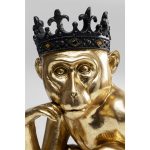Статуэтка King Monkey, коллекция "Король обезъян" 21*36*39, Полирезин, Золотой — изображение 4