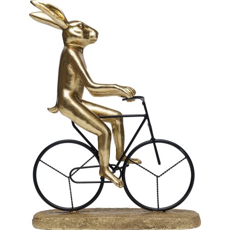 Предмет декоративный Rabbit, коллекция "Кролик" 14*29*39, Полирезин, Сталь, Золотой
