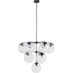 Люстра Bowls, коллекция "Шары" 91*110*91, Стекло, Сталь, Черный