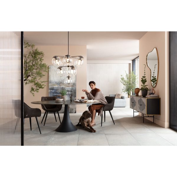 Люстра Bowls, коллекция "Шары" 91*110*91, Стекло, Сталь, Черный — изображение 3