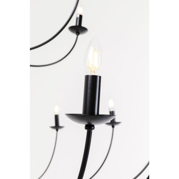 Люстра Morticia, коллекция "Мортисия" 152*220*152, Сталь, Черный — изображение 4