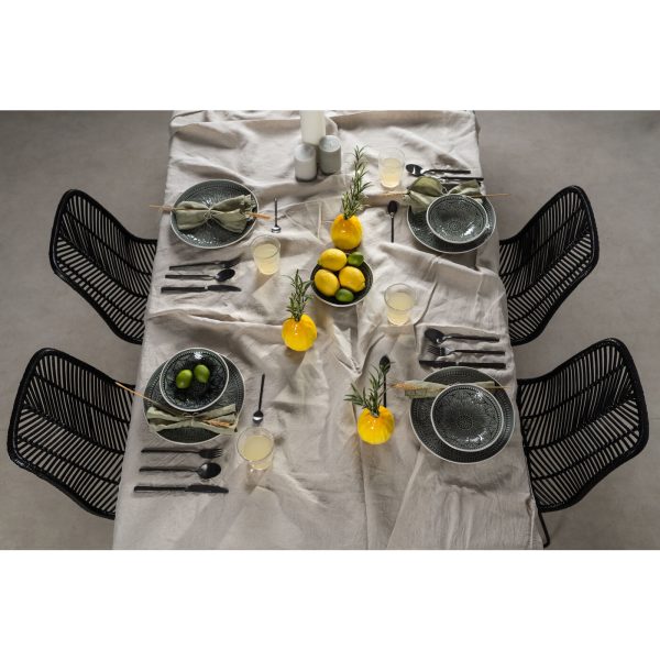 Тарелка Sicily, коллекция "Сицилия" 27*27*3, Керамика, Серый — изображение 4