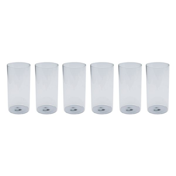 Стакан высокий Electra, коллекция "Электра" 7*15*7, Стекло, Бесцветный, Серебряный — изображение 4