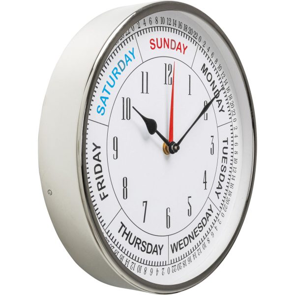 Часы настенные Barometer, коллекция "Барометр" 30*30*4, Сталь, Бумага, Серебряный — изображение 2