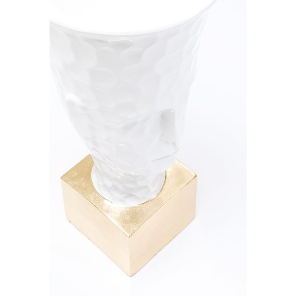 Кашпо Jeffrey, коллекция "Джеффри" 36*36*81, Стекловолокно, Белый, Золотой — изображение 2