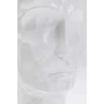 Кашпо Jeffrey, коллекция "Джеффри" 36*36*81, Стекловолокно, Белый, Золотой — изображение 3