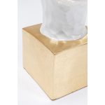 Кашпо Jeffrey, коллекция "Джеффри" 36*36*81, Стекловолокно, Белый, Золотой — изображение 4