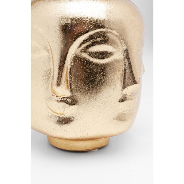 Ваза декоративная Jasper, коллекция "Джаспер" 22*27*22, Стекловолокно, Золотой — изображение 2