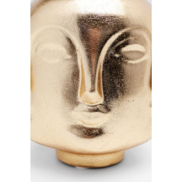 Ваза декоративная Jasper, коллекция "Джаспер" 22*27*22, Стекловолокно, Золотой — изображение 3