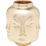 Ваза декоративная Jasper, коллекция "Джаспер" 22*27*22, Стекловолокно, Золотой — изображение 4