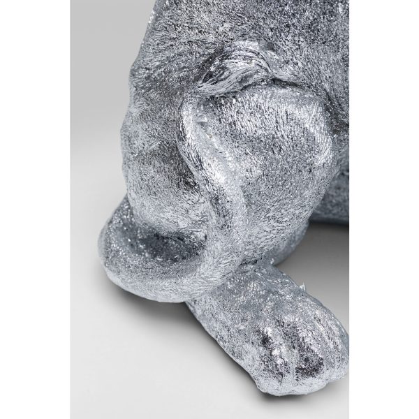 Статуэтка Lion, коллекция "Лев" 34*42*22, Стекловолокно, Серебряный — изображение 4