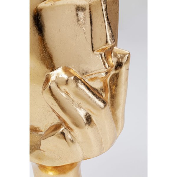 Кашпо Think About, коллекция "Размышления" 33*83*37, Стекловолокно, Золотой — изображение 2