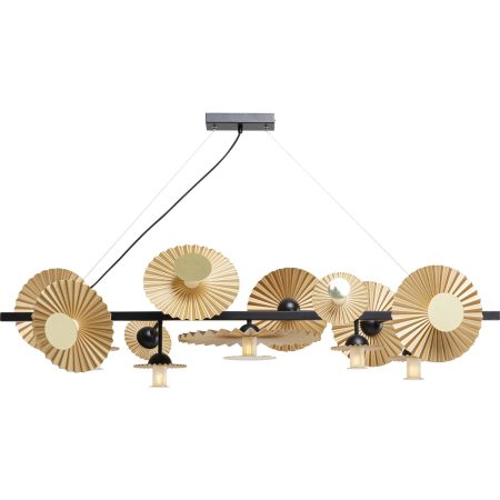 Люстра Sole, коллекция "Солнце" 140*150*28, Сталь, Золотой