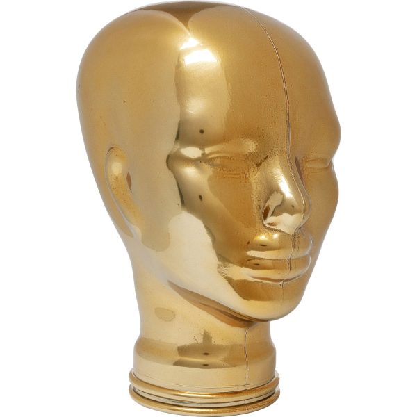 Предмет декоративный Head, коллекция "Голова" 21*29*21, Стекло, Золотой — изображение 2