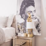 Лампа настольная Rabbit, коллекция "Кролик" 23*68*26, Полирезин, Сталь, Лен, Золотой, Белый — изображение 3