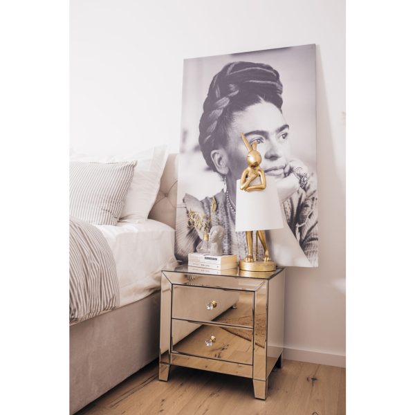 Лампа настольная Rabbit, коллекция "Кролик" 23*68*26, Полирезин, Сталь, Лен, Золотой, Белый — изображение 4